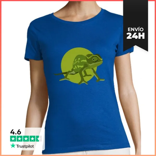 Camiseta Mujer Clásica Camiseta Mujer - Camaleón LaTostadora