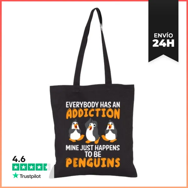 Bolsa De Tela Todo El Mundo Tiene Una Adicción A Los Pingüinos