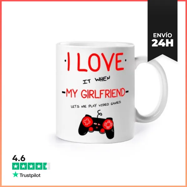 Taza Amo A Mi Amiga Geek, Jugador, Niño LaTostadora