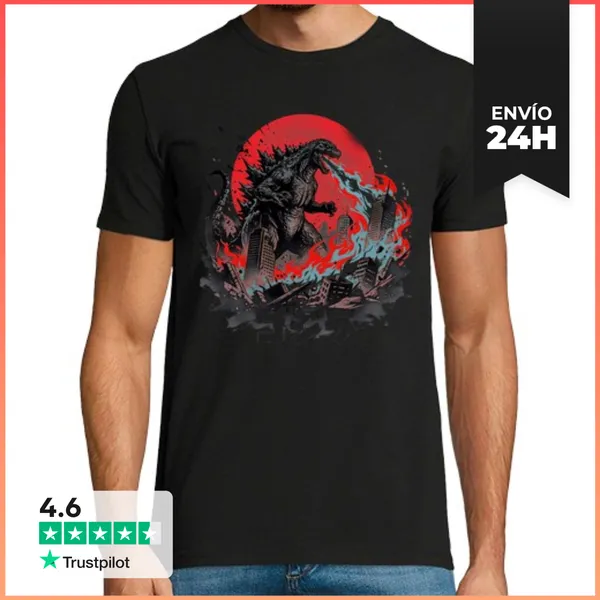 Camiseta Hombre Clásica Attack On Tokyo LaTostadora