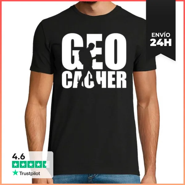 Camiseta Hombre Clásica Geocacher LaTostadora