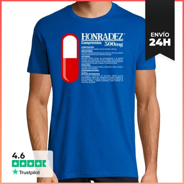 Camiseta Hombre Clásica Honradez 500 Mg LaTostadora