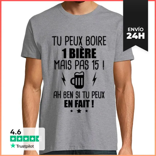 Camiseta Hombre Clásica Puedes Tomar Una Cerveza LaTostadora
