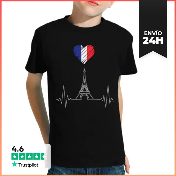 Camiseta Clásica Para Niños Ciudad Del Amor LaTostadora
