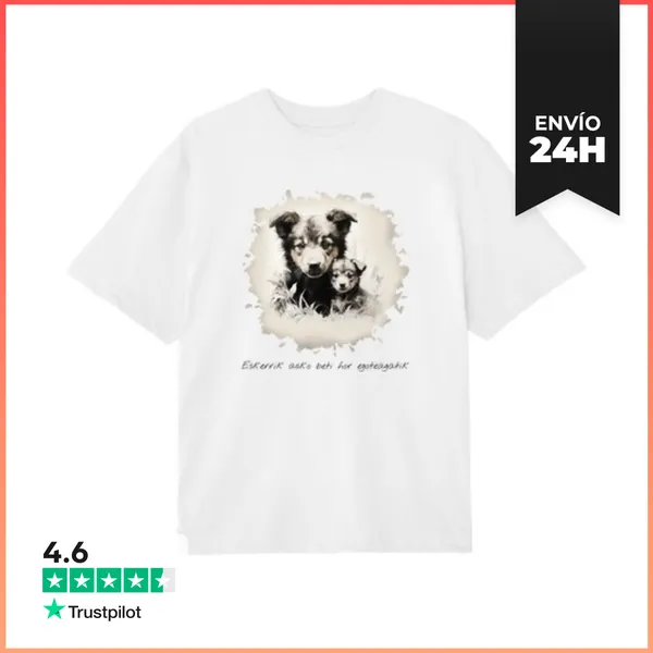 Camiseta Oversize Eskerrik Asko Beti Hor Egoteagatik. Bh