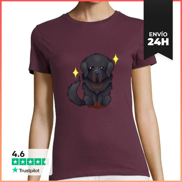 Camiseta Mujer Clásica Mastín Tibetano LaTostadora