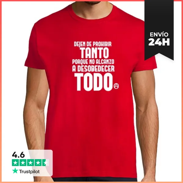 Camiseta Hombre Clásica Desobediencia LaTostadora