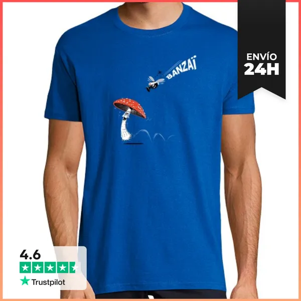 Camiseta Hombre Clásica Kamikaze Banzaï LaTostadora