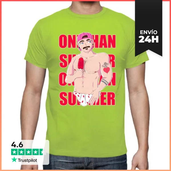 Camiseta Hombre Clásica Camiseta Onichan Summer LaTostadora