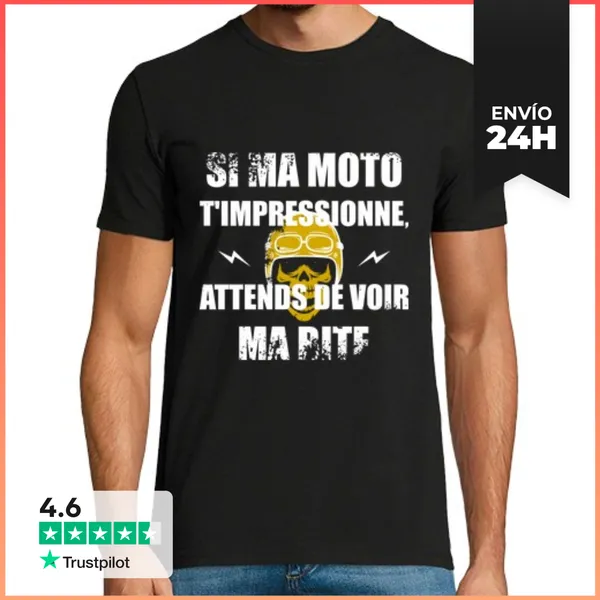 Camiseta Hombre Clásica Mi Bicicleta Te Impresiona LaTostadora
