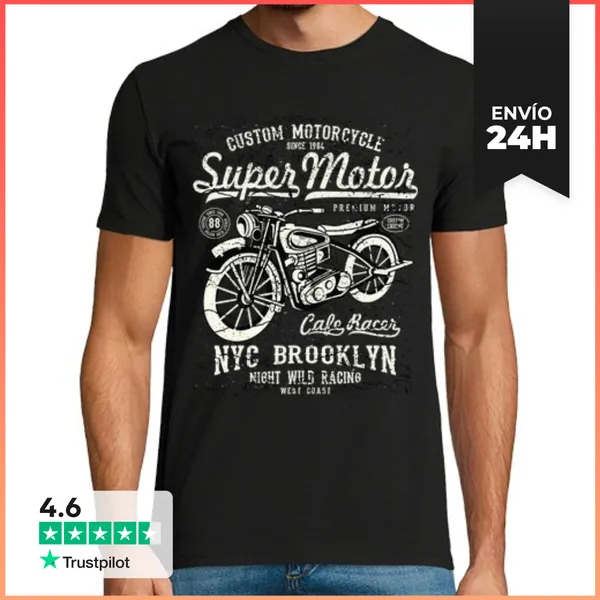 Camiseta Hombre Clásica Super Motor LaTostadora