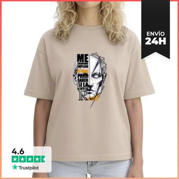 Camiseta Mujer Boxy Camiseta Humor Matemático Usa Discriminante