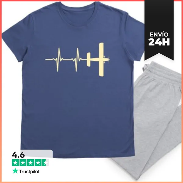 Pijama Avión Ultraligero Hombre Humor Piloto LaTostadora