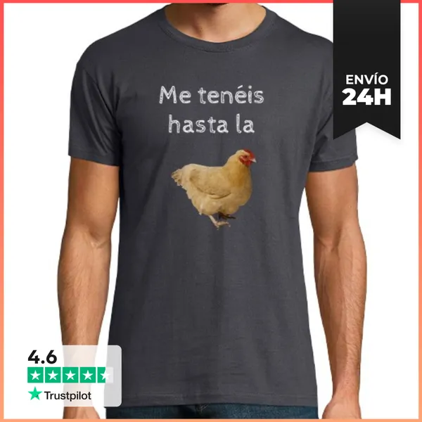 Camiseta Hombre Clásica Hombre, Manga Corta, Gris Ratón, Calidad