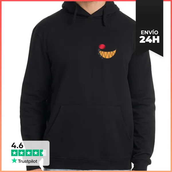 Sudadera Unisex Con Capucha Sonrisa Demoniaca Alastor LaTostadora