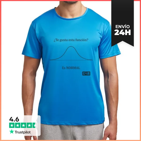 Camiseta Deportiva Hombre Es Normal Negro LaTostadora