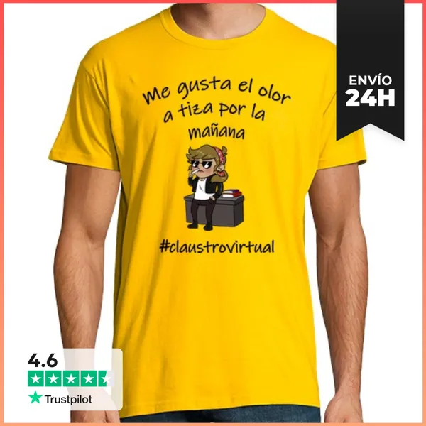 Camiseta Hombre Clásica Tipa Dura Negro LaTostadora
