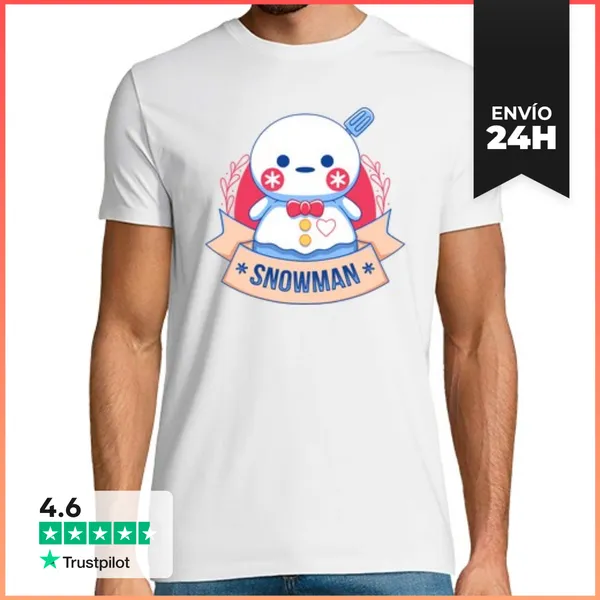 Camiseta Hombre Clásica Snowman LaTostadora