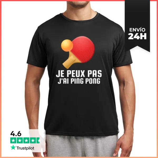 Camiseta Deportiva Hombre No Puedo Tengo Ping Pong Regalo