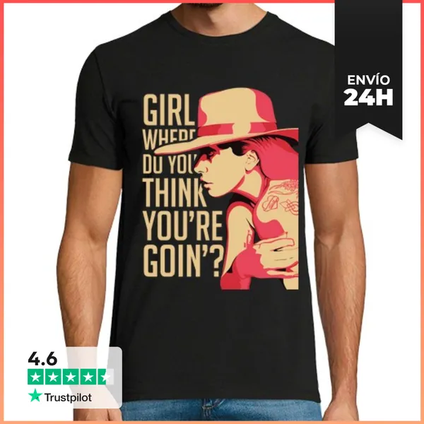 Camiseta Hombre Clásica Lady Gaga Joanne LaTostadora
