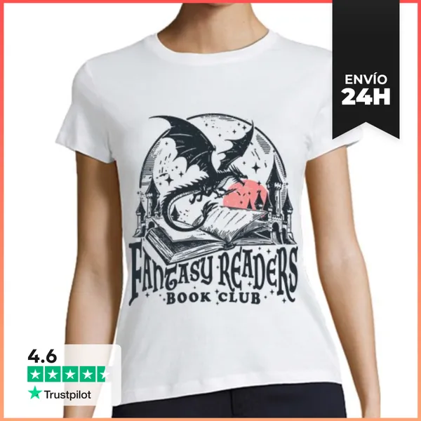 Camiseta Mujer Clásica FANTASY READERS BOOK CLUB BOOKISH