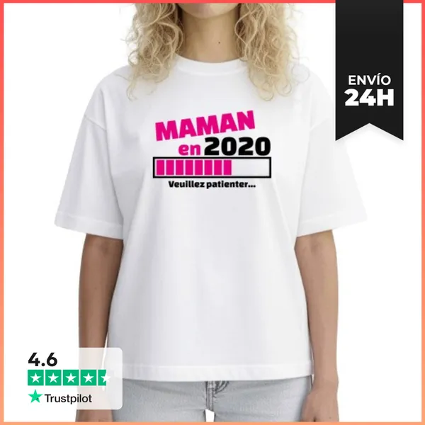 Camiseta Mujer Boxy Mamá En 2020 Por Favor Espera LaTostadora