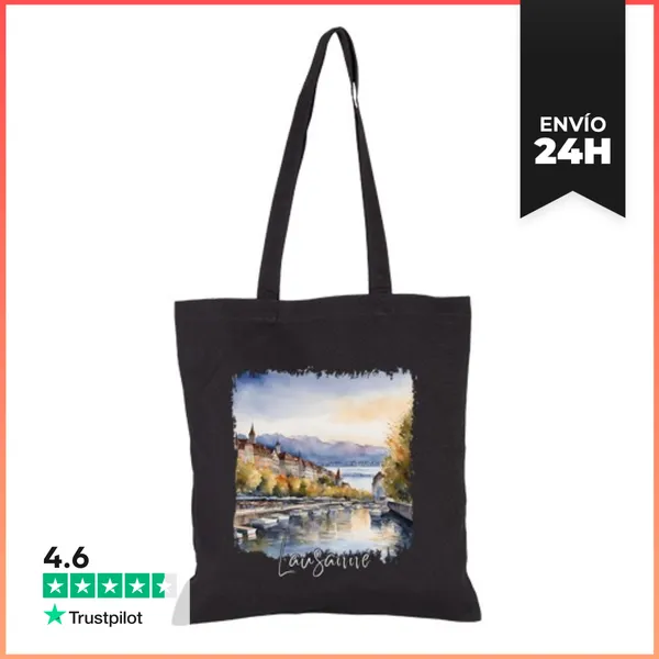 Bolsa De Tela Acuarela De Lausana, Lausana Suiza LaTostadora