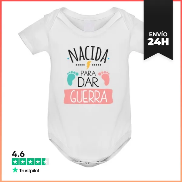 Body Bebé Nacida Para Dar Guerra LaTostadora