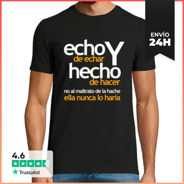 Camiseta Hombre Clásica Hache1 Chico LaTostadora