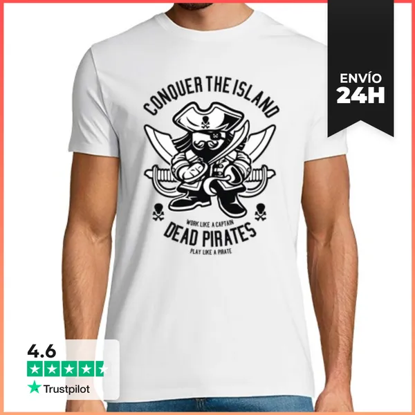 Camiseta Hombre Clásica Camiseta Divertida Graciosa Capitán