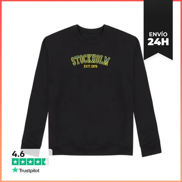 Sudadera Unisex Estocolmo Fundado En 1976 LaTostadora