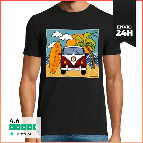 Camiseta Hombre Clásica Surf Why Los Caños LaTostadora