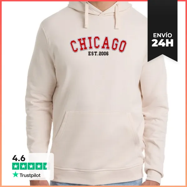 Sudadera Unisex Con Capucha Chicago Est 2006 LaTostadora