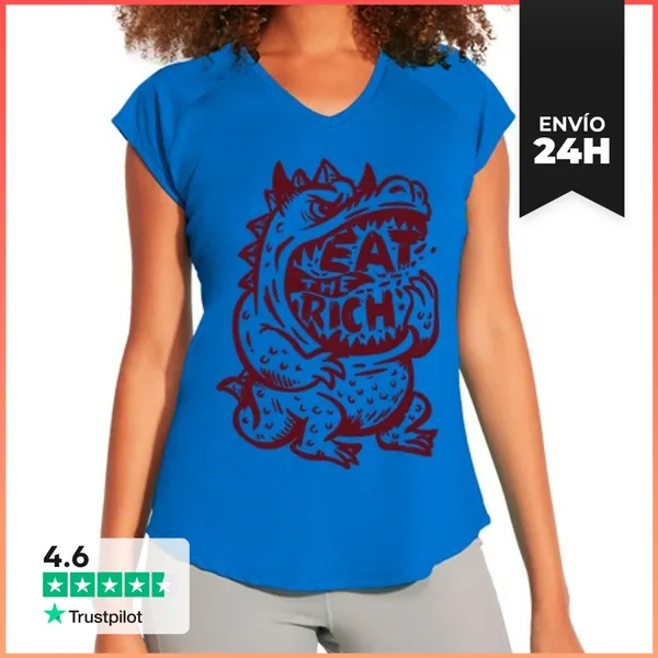 Camiseta Deportiva Mujer Eat The Rich LaTostadora
