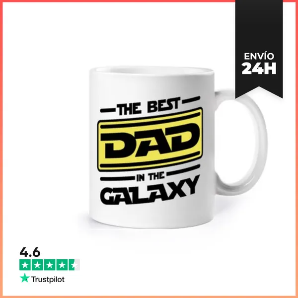 Taza El Mejor Papá De La Galaxia - Humor LaTostadora
