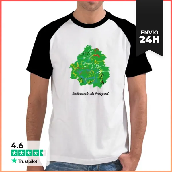 Camiseta Hombre, Estilo Béisbol Embajada Del Perigord LaTostadora