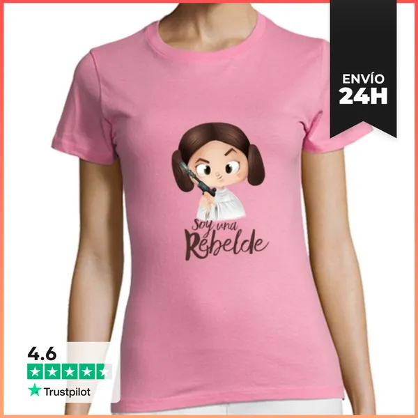 Camiseta Mujer Clásica Soy Una Rebelde LaTostadora