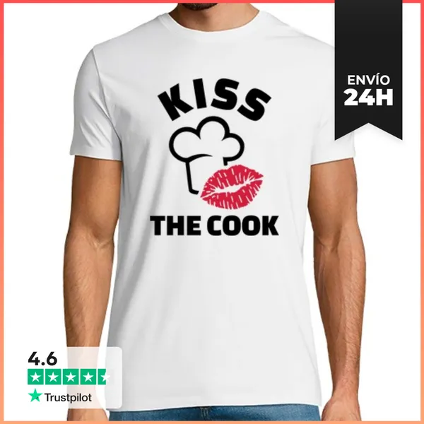 Camiseta Hombre Clásica Besa Al Cocinero LaTostadora