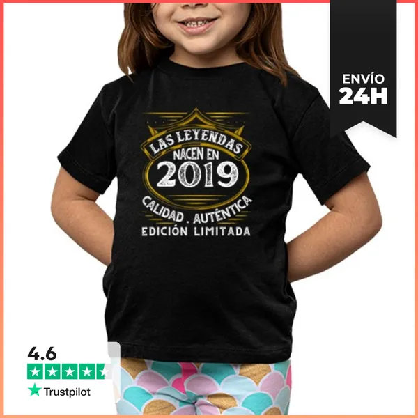 Camiseta Clásica Para Niños Las Leyendas Nacen En 2019 Calidad