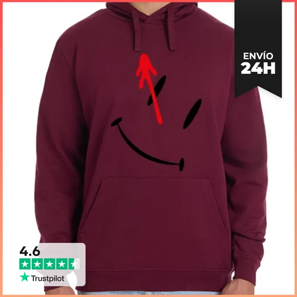 Sudadera Unisex Con Capucha Smile. Watchmen LaTostadora