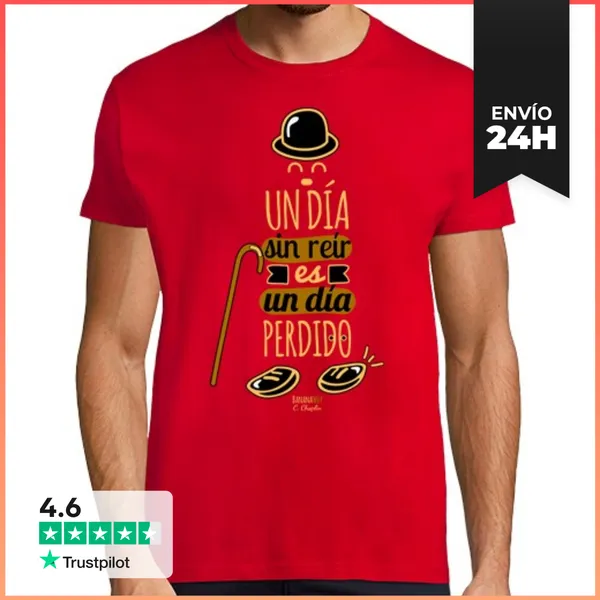 Camiseta Hombre Clásica Un Día Sin Reír LaTostadora