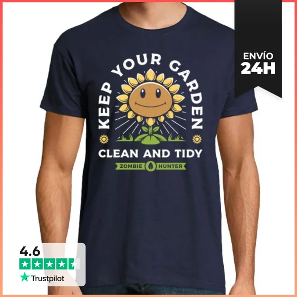 Camiseta Hombre Clásica Keep Your Garden Clean LaTostadora