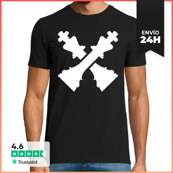 Camiseta Hombre Clásica Rey Del Ajedrez LaTostadora