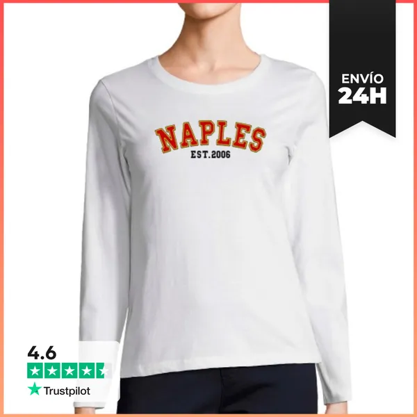 Camiseta Mujer Manga Larga Nápoles Est 2006 LaTostadora