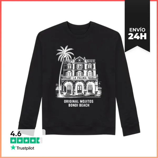 Sudadera Unisex LA PALMA ORIGINAL MOJITOS BONDI BEACH LaTostadora