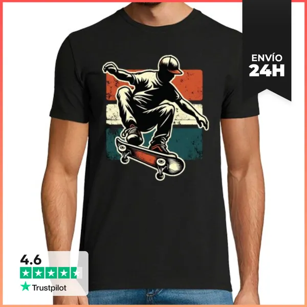 Camiseta Hombre Clásica Skater LaTostadora
