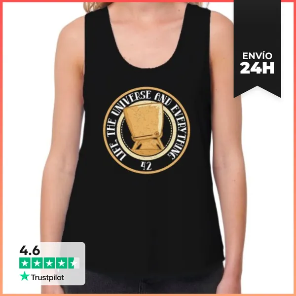 Camiseta Mujer Sin Mangas, Loose Fit Diseño 4447888 LaTostadora