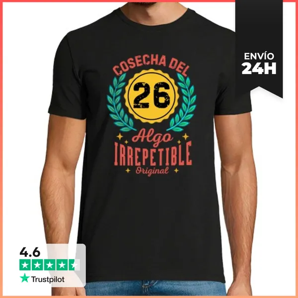 Camiseta Hombre Clásica Cosecha Del 2000 Algo Irrepetible