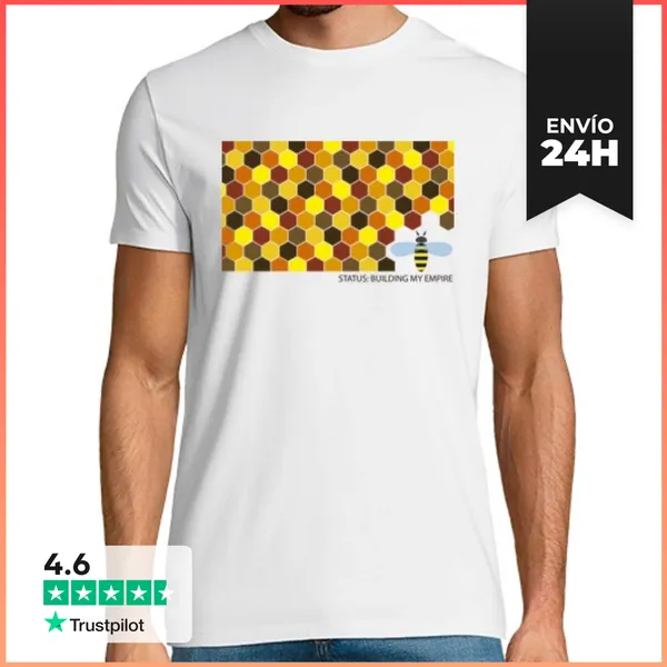 Camiseta Hombre Clásica Camiseta Chico Status: Building My Empire
