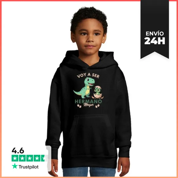 Sudadera Para Niños Con Capucha Voy A Ser Hermano Mayor